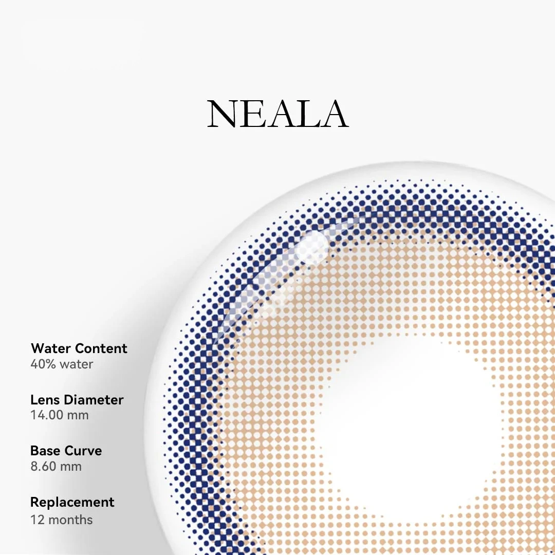 Uniieye Neala Brown Colored Contact Lenses | 1 Year