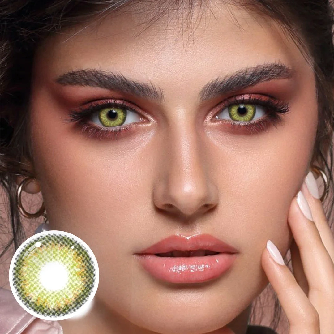 Uniieye Dynamic Green Colored Contact Lenses | 1 Year