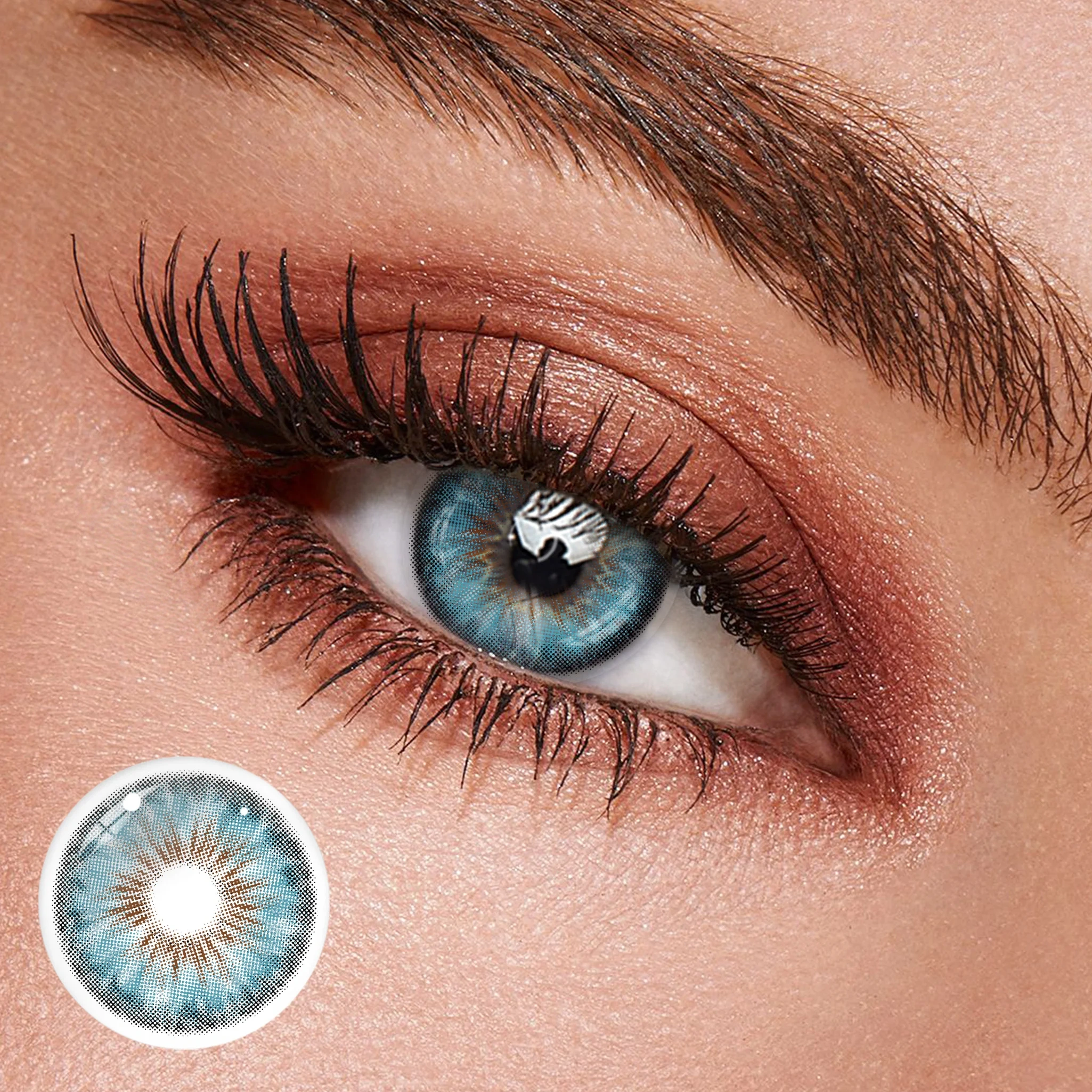 Uniieye Manhattan Blue Colored Contact Lenses | 1 Year