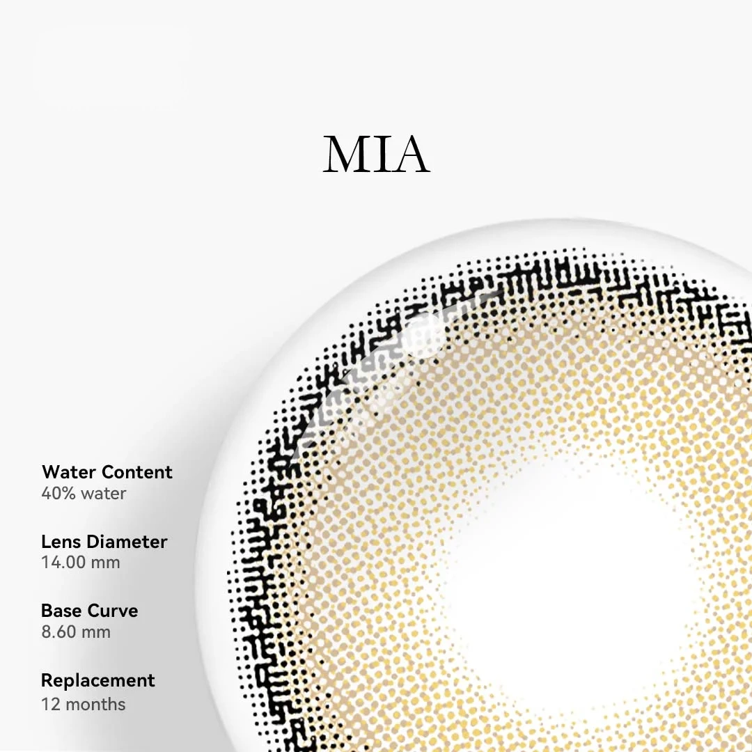 Uniieye Mia Brown Colored Contact Lenses | 1 Year