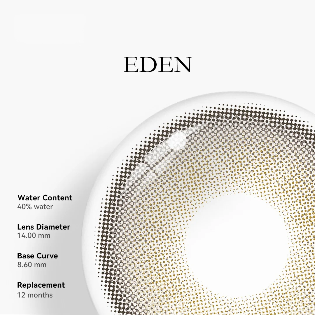 Uniieye Eden Brown Colored Contact Lenses | 1 Year