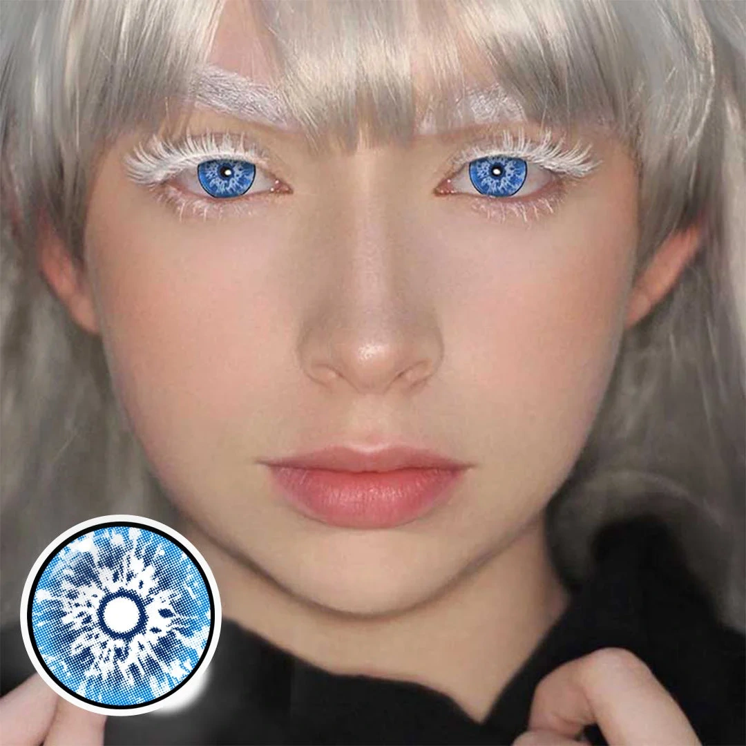 Uniieye Gojo Blue Colored Contact Lenses | 1 Year