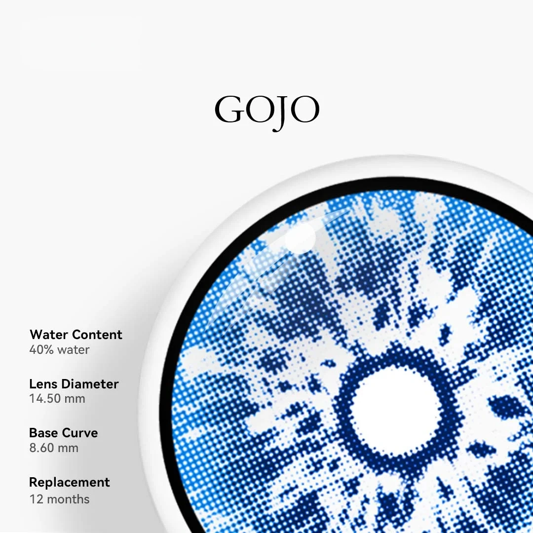 Uniieye Gojo Blue Colored Contact Lenses | 1 Year