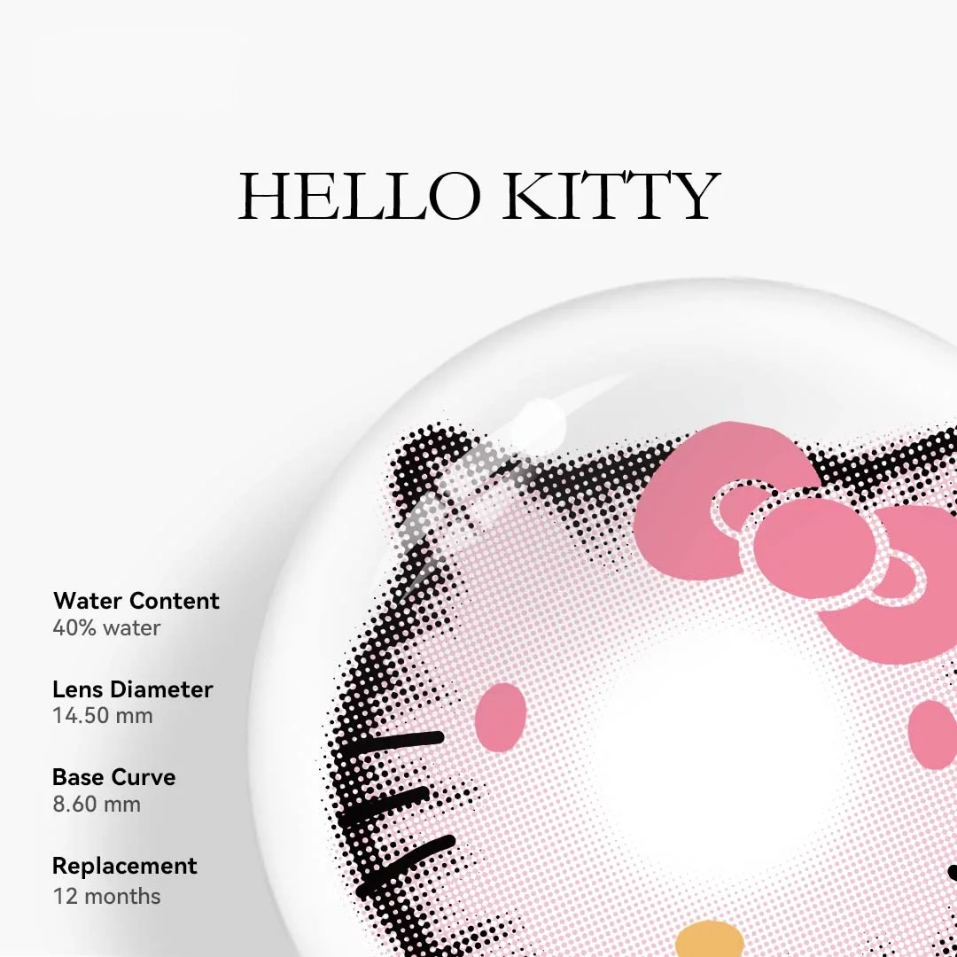 Uniieye Hello Kitty Colored Contact Lenses | 1 Year