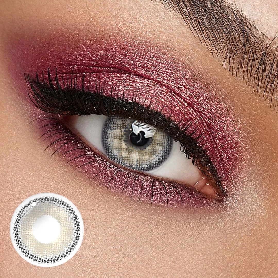 Uniieye LA Girl Dubai Gray Colored Contact Lenses | 1 Year