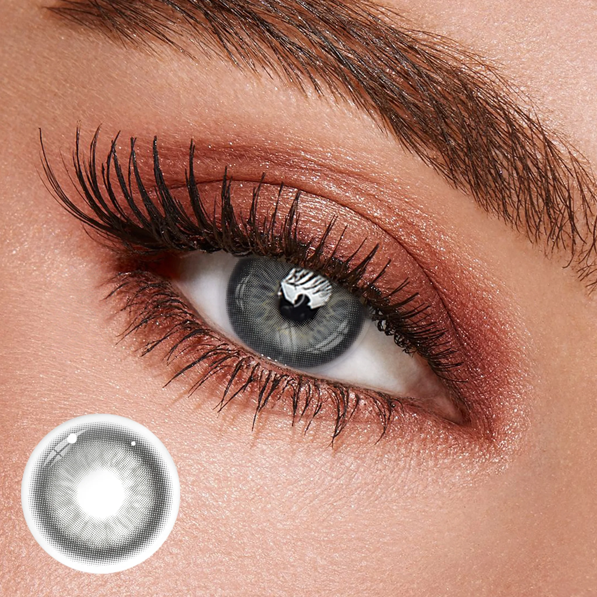 Uniieye Angelic Glow Grey Colored Contact Lenses | 1 Year