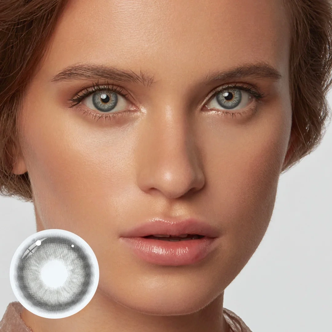 Uniieye Angelic Glow Grey Colored Contact Lenses | 1 Year