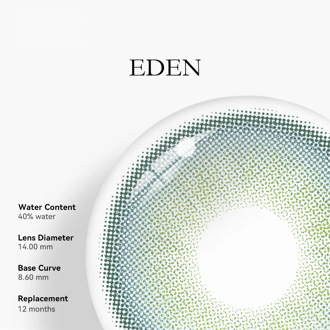 Uniieye Eden Green Colored Contact Lenses | 1 Year