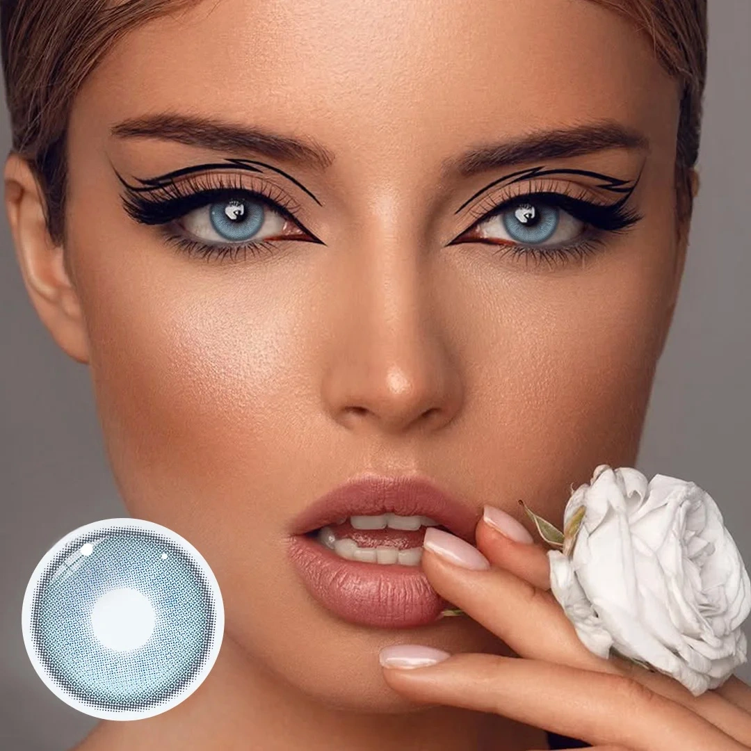 Uniieye Eden Blue Colored Contact Lenses | 1 Year