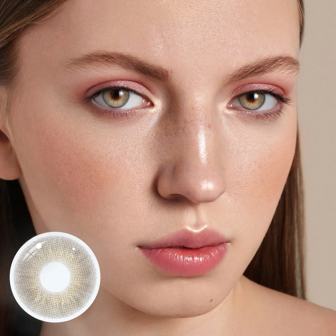 Uniieye Feather Brown Colored Contact Lenses | 1 Year