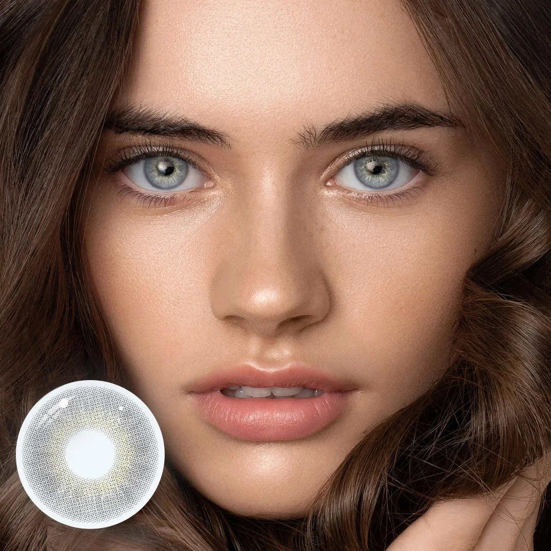 Uniieye Feather Grey Colored Contact Lenses | 1 Year