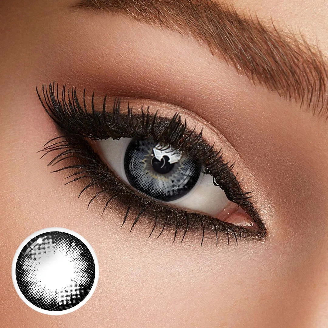 Uniieye Big Eyes Black Colored Contact Lenses | 1 Year