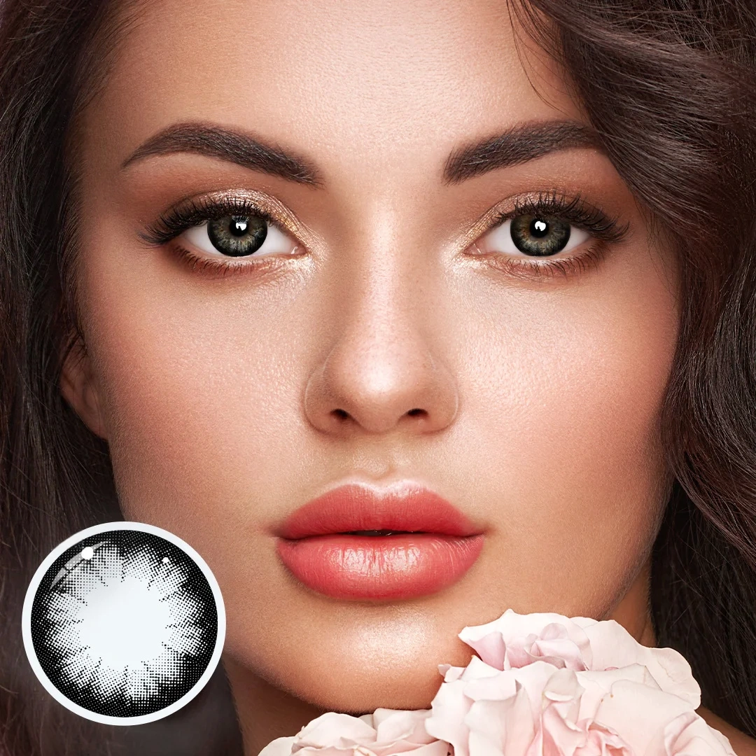 Uniieye Big Eyes Black Colored Contact Lenses | 1 Year