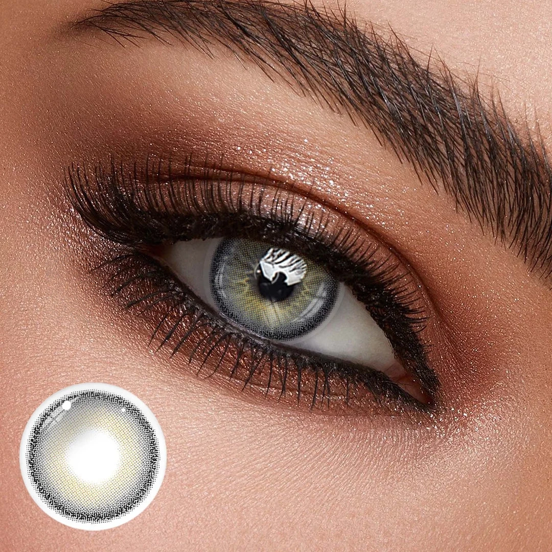 Uniieye Mia Grey Colored Contact Lenses | 1 Year