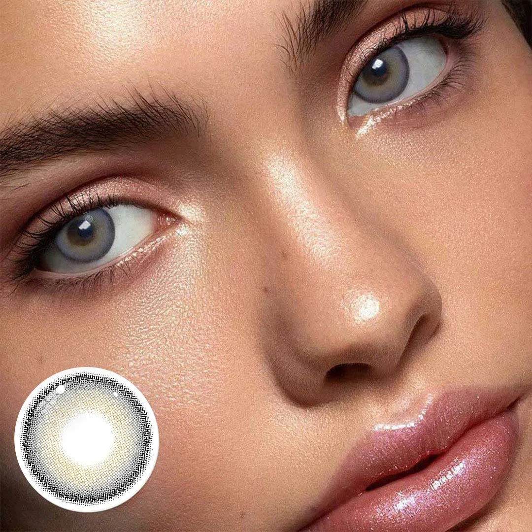 Uniieye Mia Grey Colored Contact Lenses | 1 Year