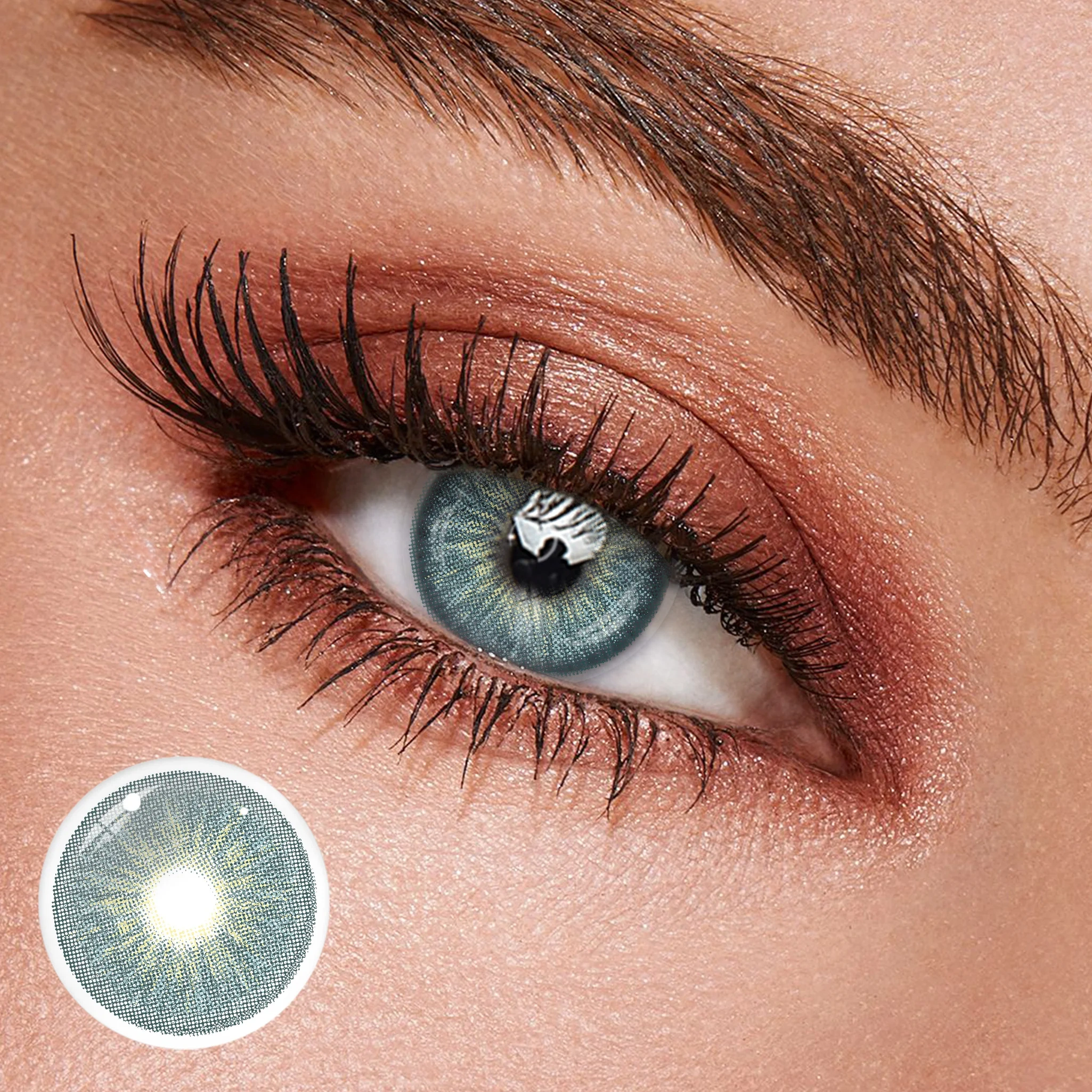 Uniieye Manhattan Green Colored Contact Lenses | 1 Year