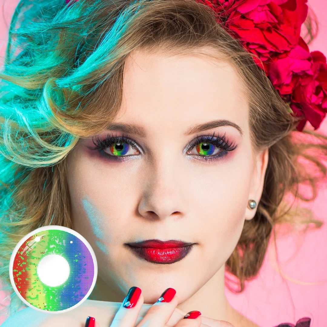 Uniieye Pride Day Halloween Cosplay Colored Contact Lenses | 1 Year