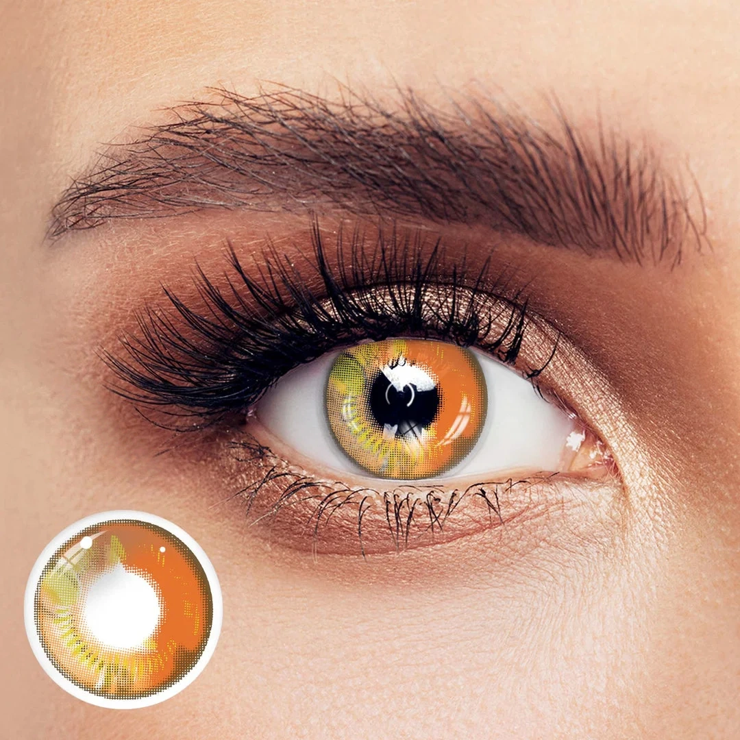 Uniieye Anime Brown Halloween Cosplay Colored Contact Lenses | 1 Year