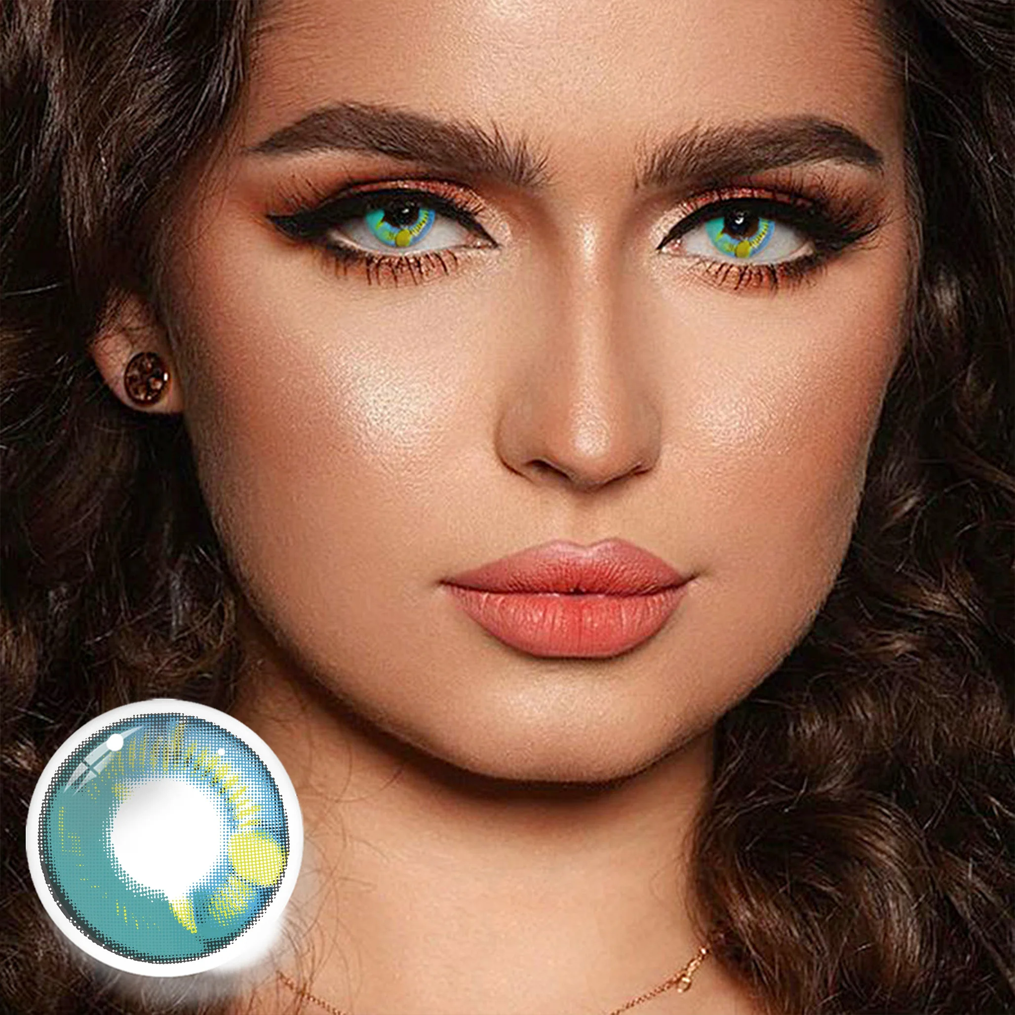 Uniieye Anime Green Halloween Cosplay Colored Contact Lenses | 1 Year