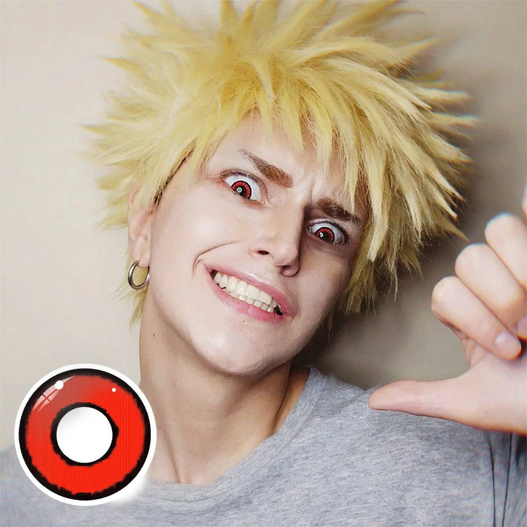 Uniieye Voldemort Red Halloween Cosplay Colored Contact Lenses | 1 Year