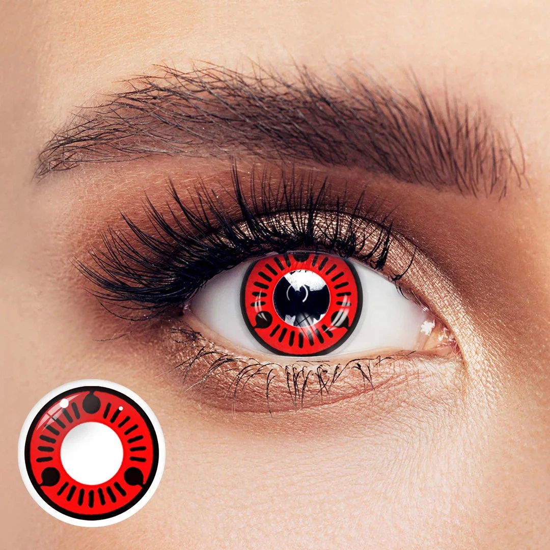 Uniieye Sharingan Naruto Itachi Halloween Cosplay Colored Contact Lenses | 1 Year