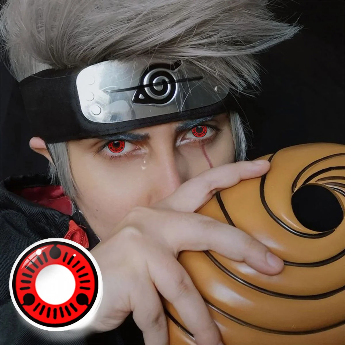 Uniieye Sharingan Naruto Itachi Halloween Cosplay Colored Contact Lenses | 1 Year