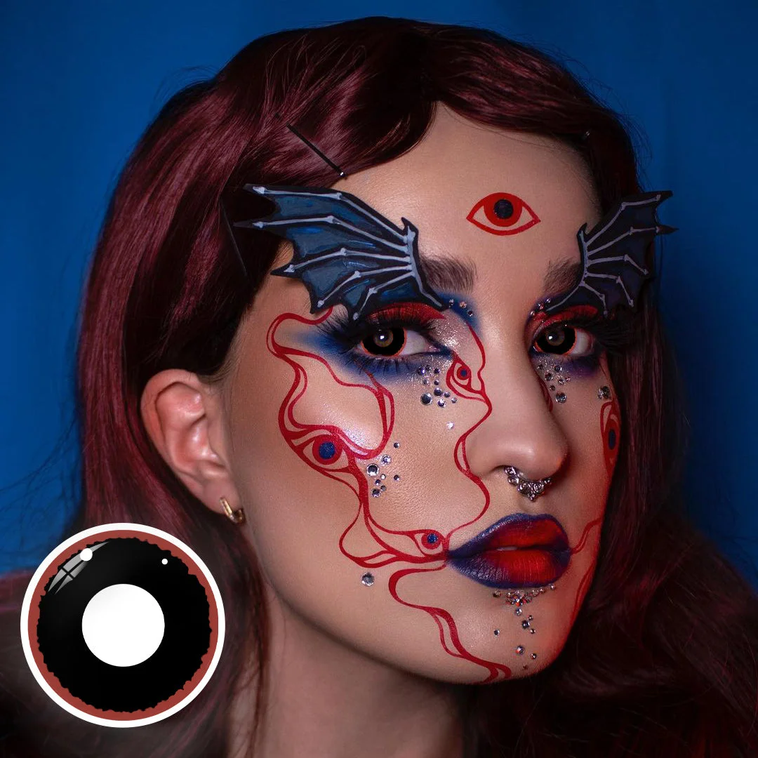 Uniieye Hell Raiser Halloween Cosplay Colored Contact Lenses | 1 Year