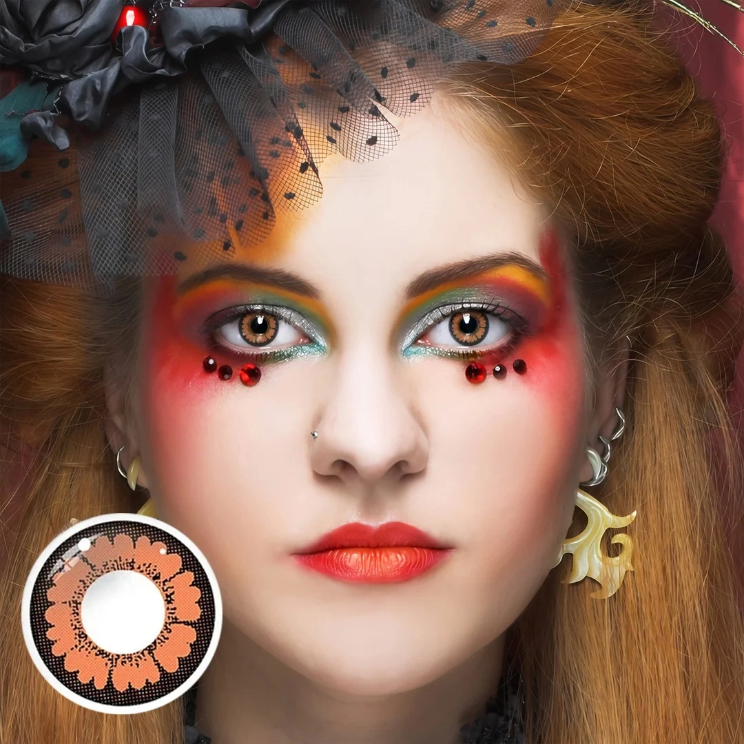 Uniieye Prety Hazel Halloween Cosplay Colored Contact Lenses | 1 Year