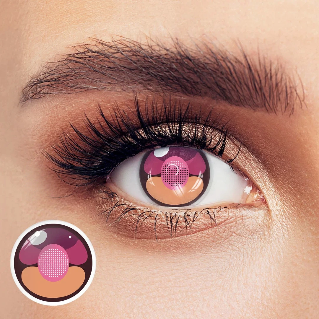 Uniieye Cherry Cat Halloween Cosplay Colored Contact Lenses | 1 Year
