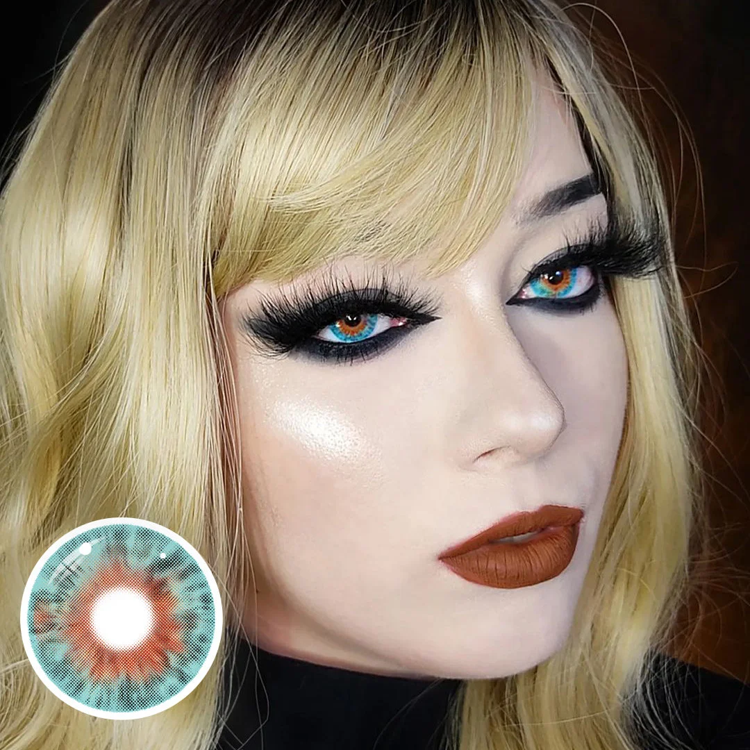 Uniieye Marie Antoinette Blue Halloween Cosplay Colored Contact Lenses | 1 Year