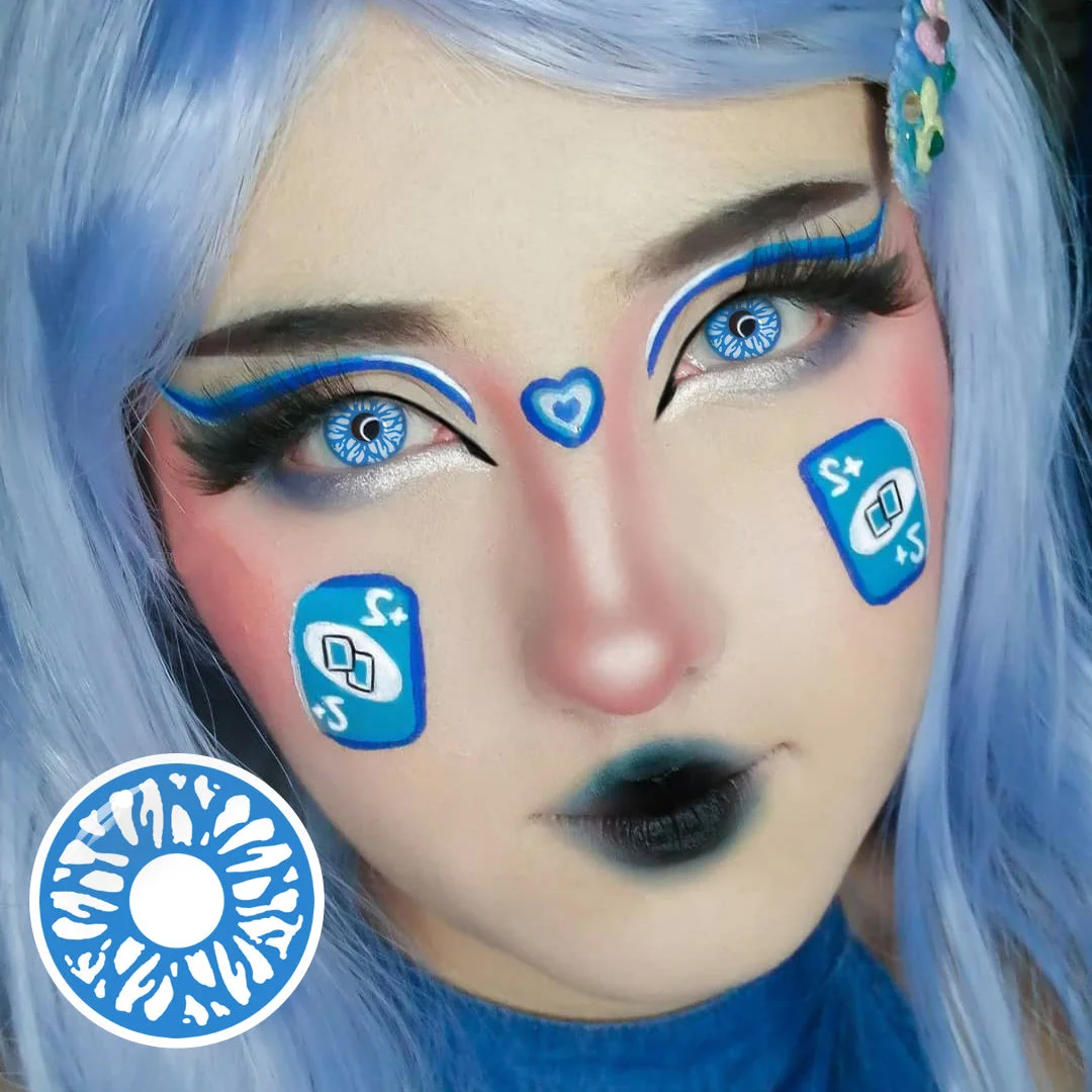 Uniieye Underworld Selene Blue Halloween Cosplay Colored Contact Lenses | 1 Year