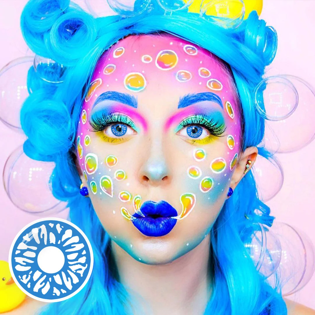 Uniieye Underworld Selene Blue Halloween Cosplay Colored Contact Lenses | 1 Year