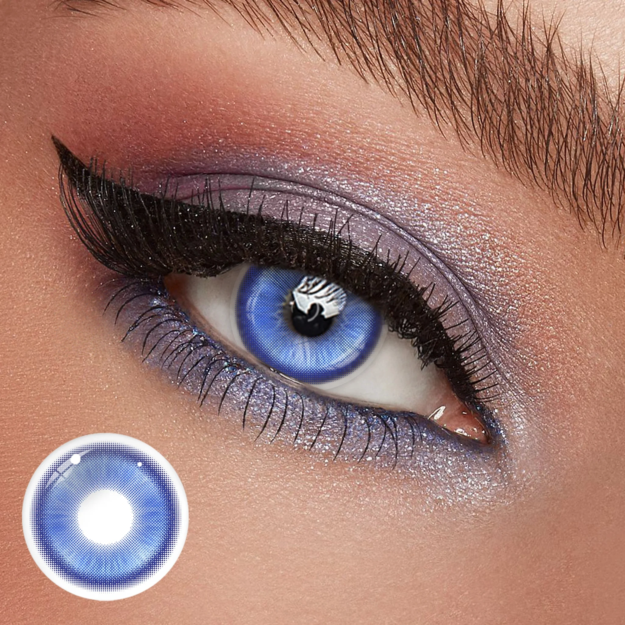 Uniieye Barbie Blue Max Prescription Colored Contact Lenses | 1 Year