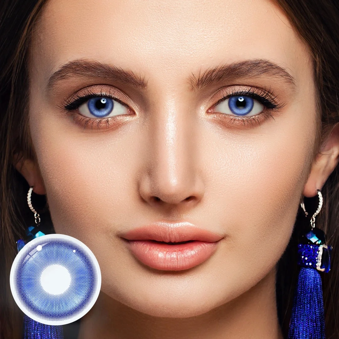 Uniieye Barbie Blue Max Prescription Colored Contact Lenses | 1 Year
