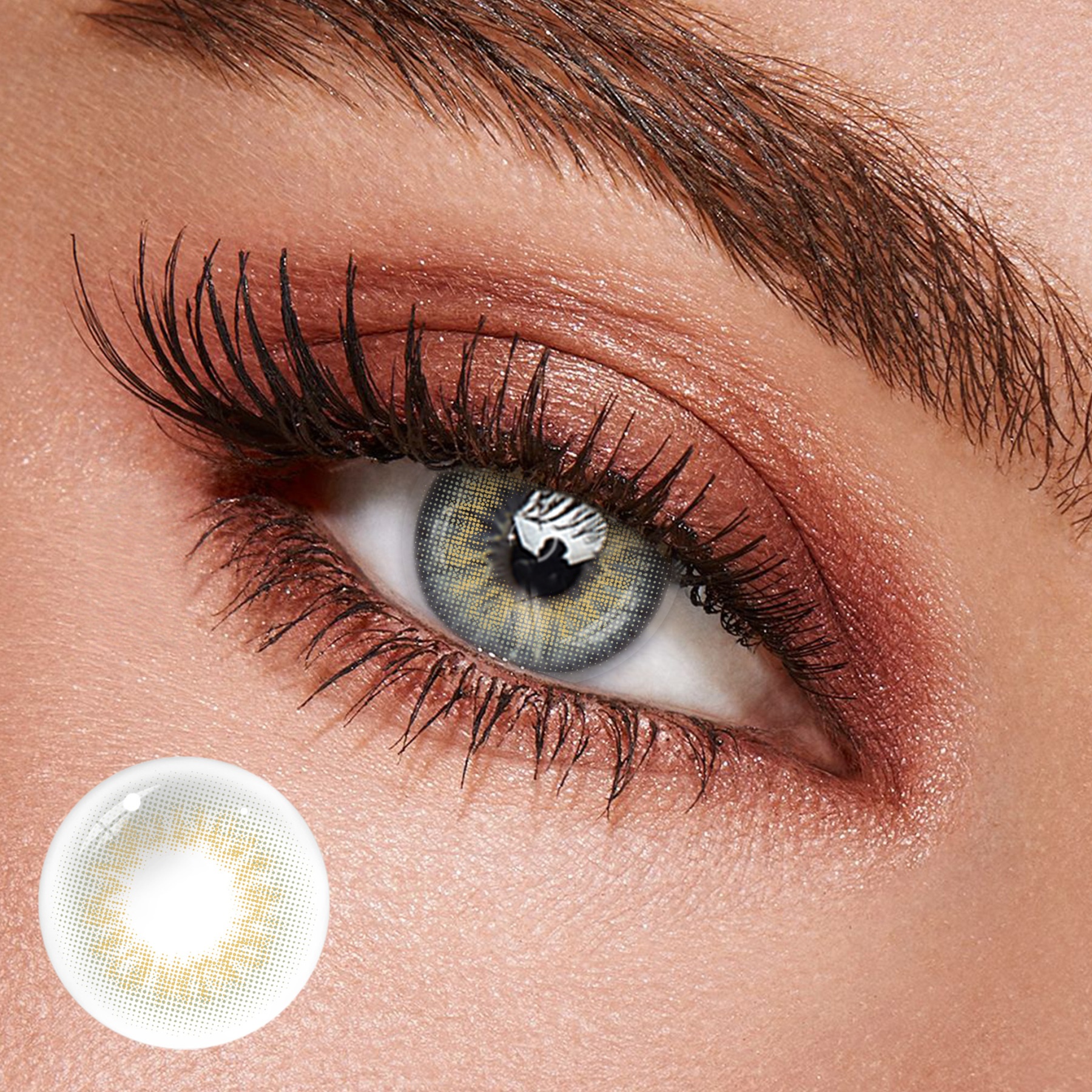 Uniieye Scandi Grey Colored Contact Lenses | 1 Year