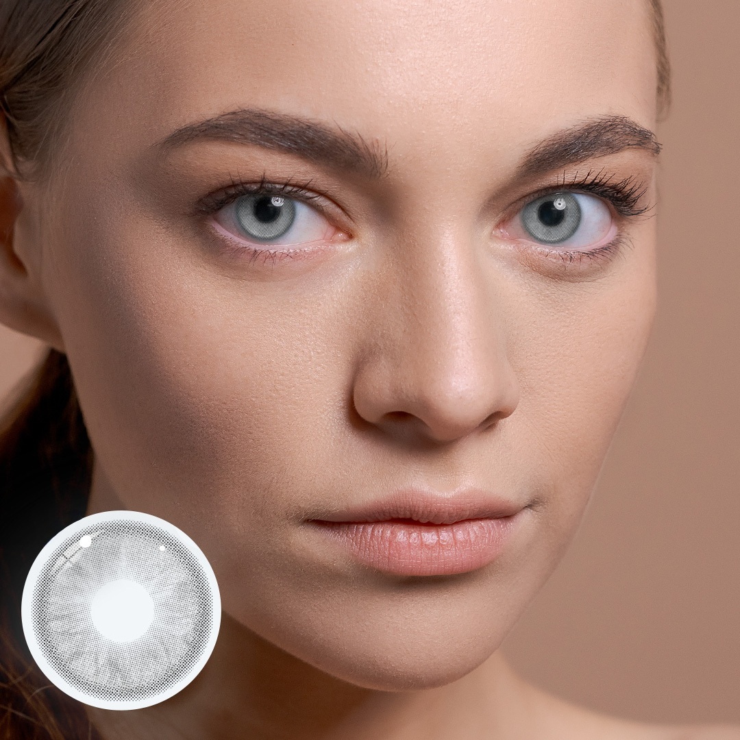 Uniieye Pearl Grey Colored Contact Lenses | 1 Year