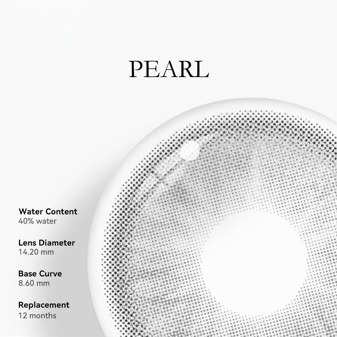 Uniieye Pearl Grey Colored Contact Lenses | 1 Year