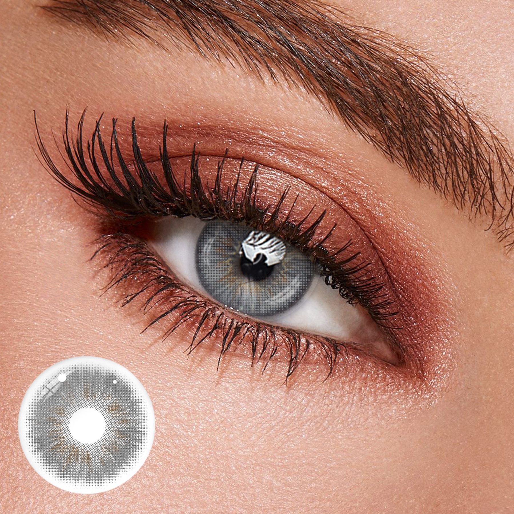 Uniieye New York Grey Colored Contact Lenses | 1 Year