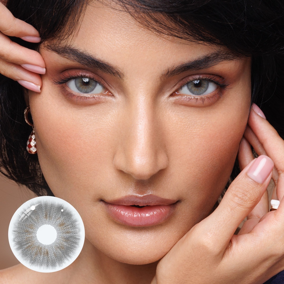 Uniieye New York Grey Colored Contact Lenses | 1 Year