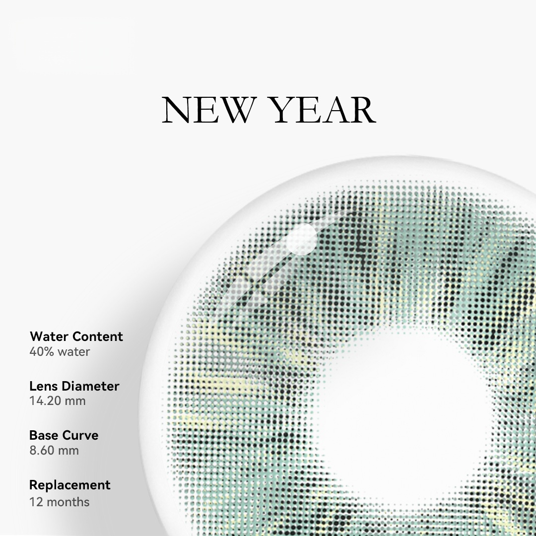 Uniieye New York Green Colored Contact Lenses | 1 Year