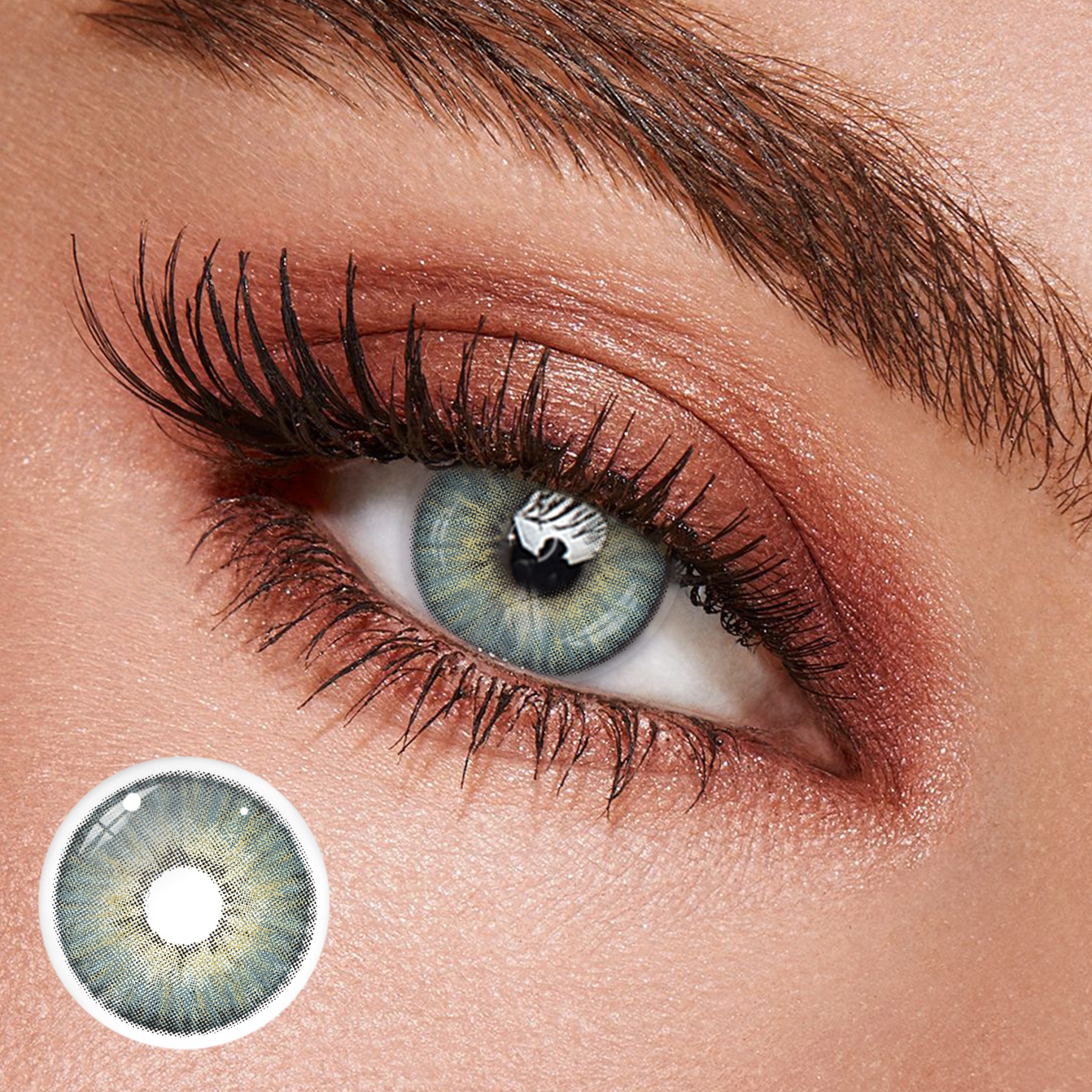 Uniieye New York Urban Green Colored Contact Lenses | 1 Year