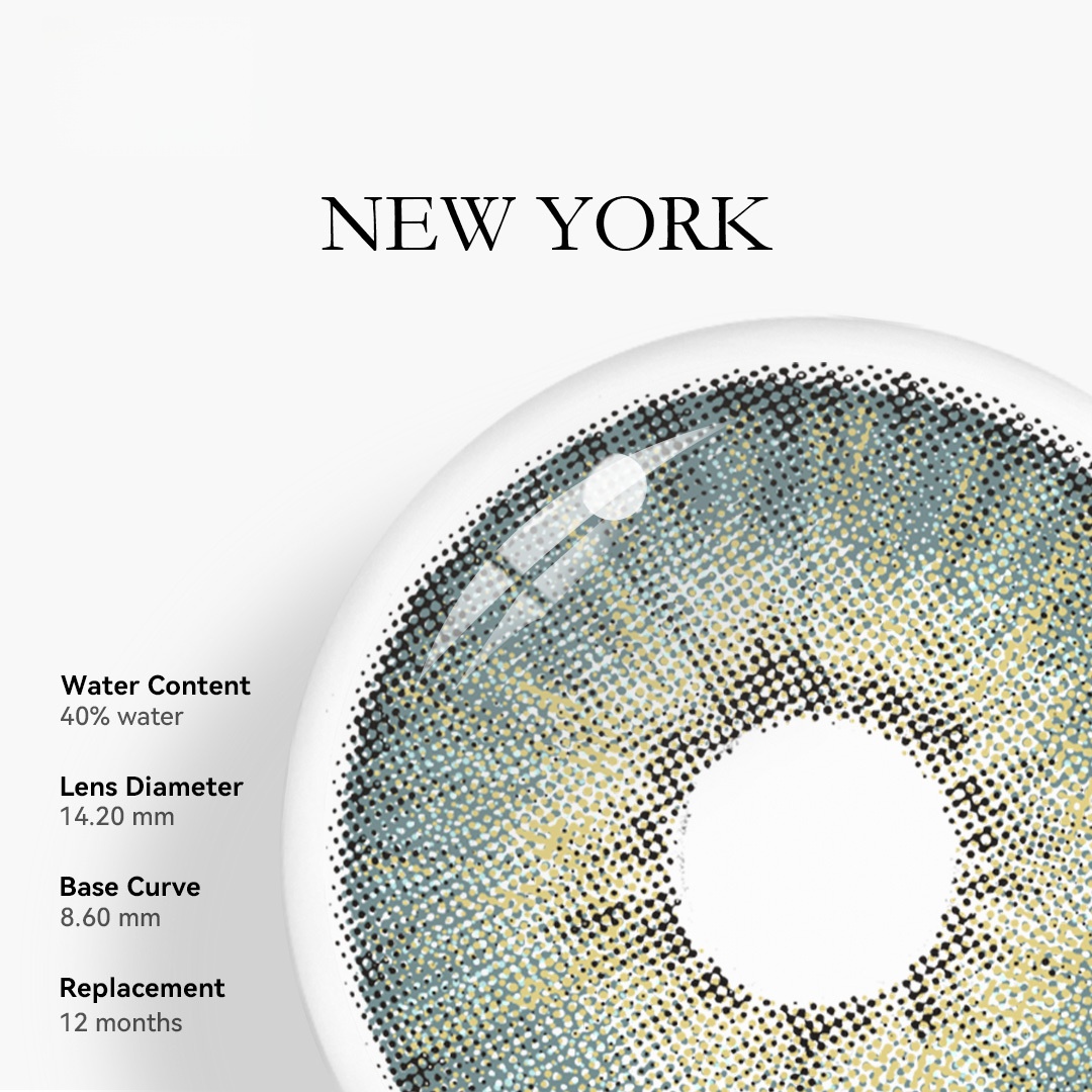 Uniieye New York Urban Green Colored Contact Lenses | 1 Year