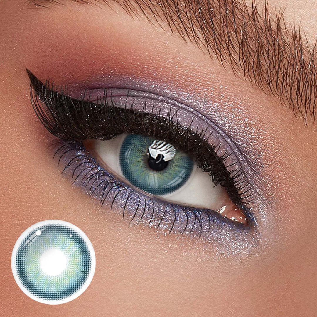 Uniieye Seafoam Vaadhoo Blue Colored Contact Lenses | 1 Year