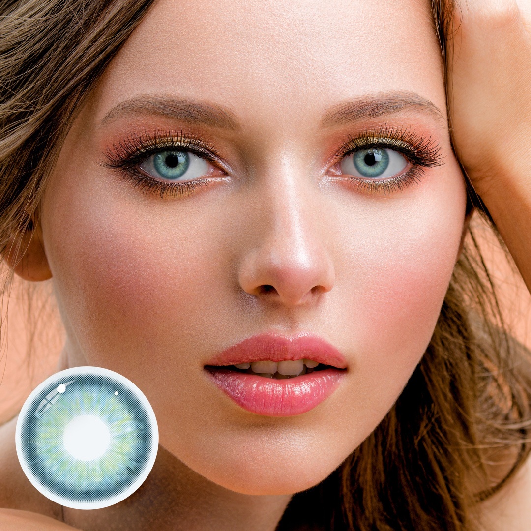 Uniieye Seafoam Vaadhoo Blue Colored Contact Lenses | 1 Year