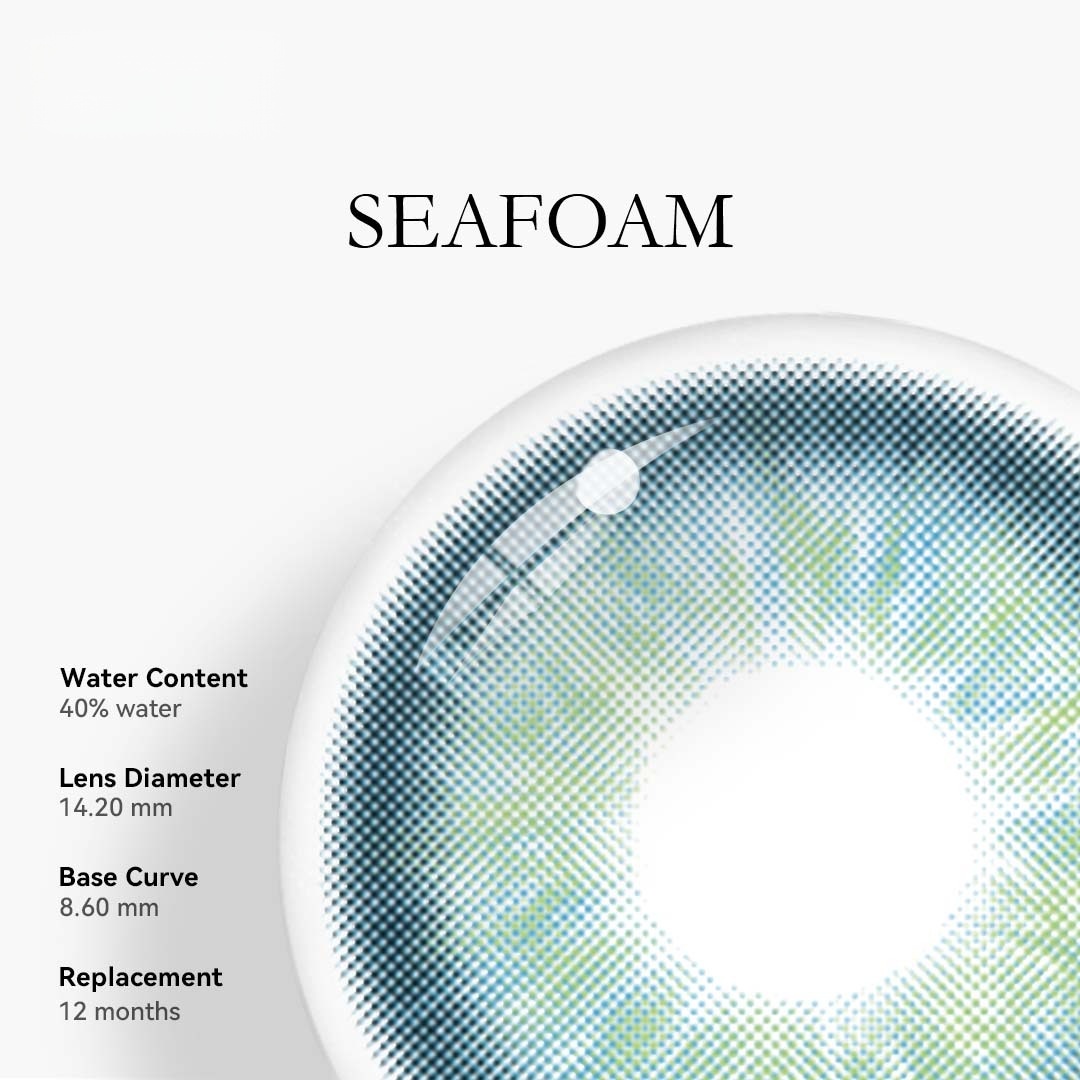 Uniieye Seafoam Vaadhoo Blue Colored Contact Lenses | 1 Year