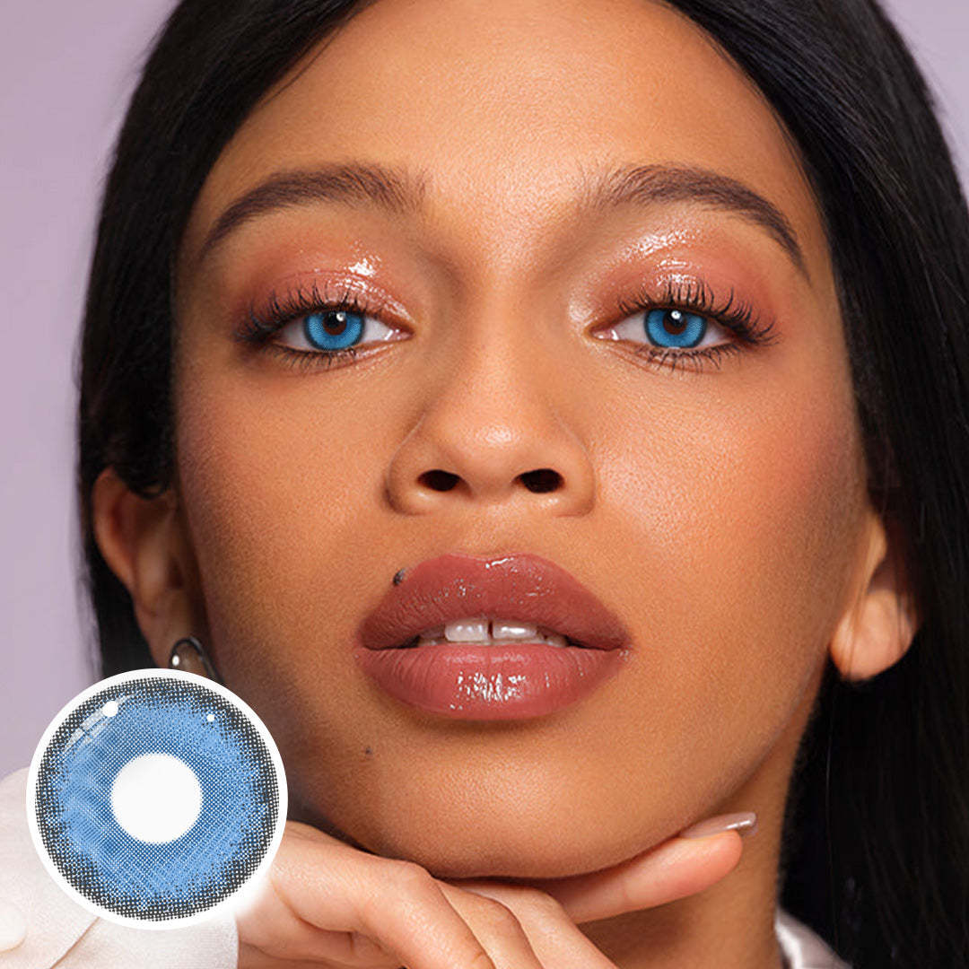 Uniieye VIVI Ring Blue Colored Contact Lenses | 1 Year