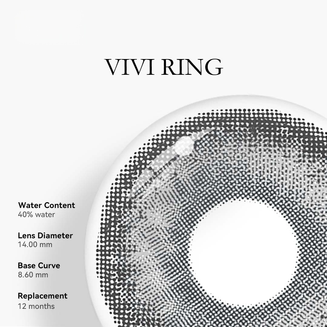 Uniieye VIVI Ring Grey Colored Contact Lenses | 1 Year