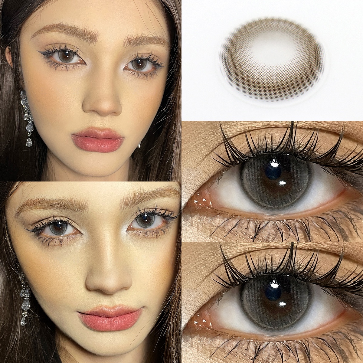 Uniieye Elf Hazel Colored Contact Lenses | 1 Year