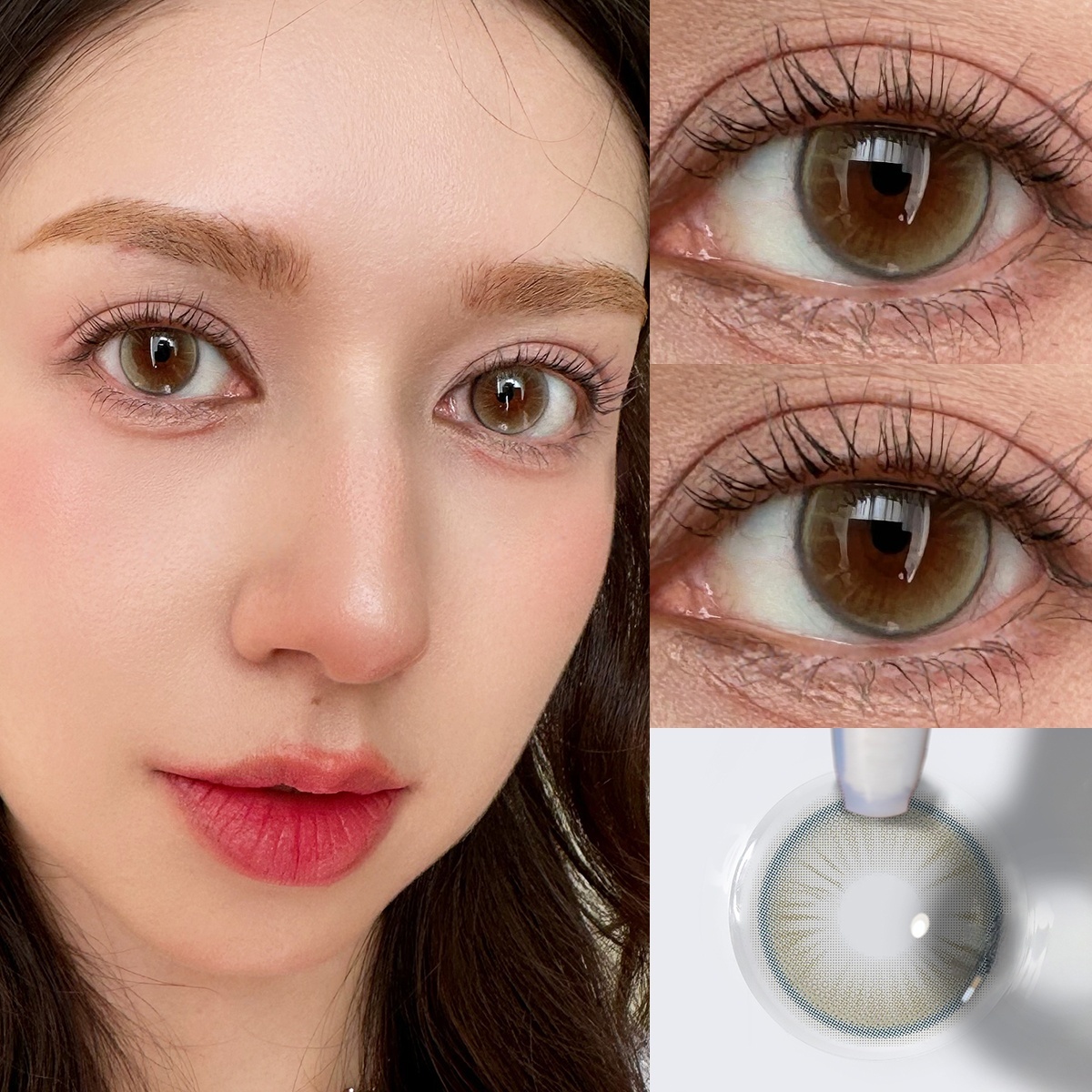 Uniieye Future Light Brown Colored Contact Lenses | 1 Year