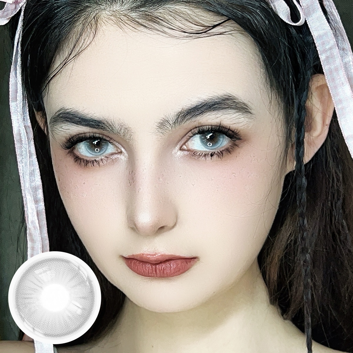 Uniieye Future Light Grey Colored Contact Lenses | 1 Year